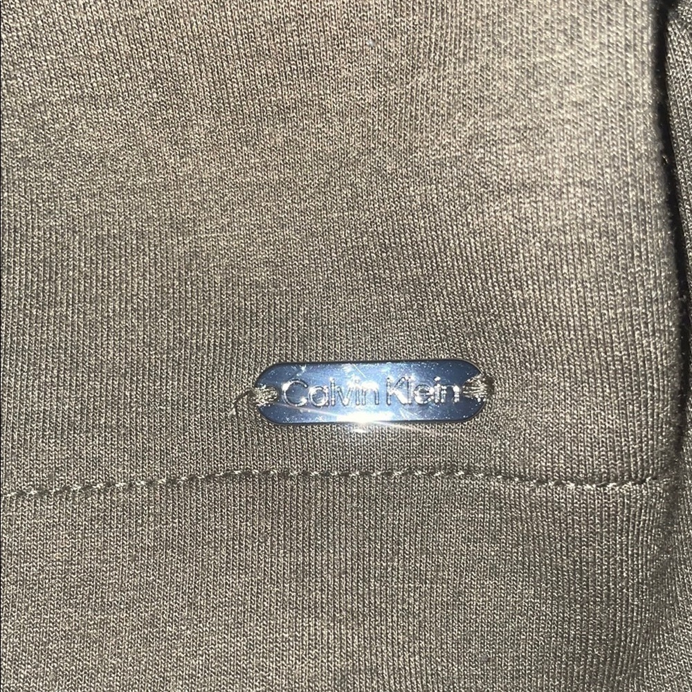 NWOT Calvin Klein Green Boxy Long Sleeve Hoodie - Picture 6 of 8
